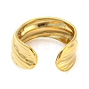 Real 18K Gold Plated Titanium Steel Cuff Earrings EJEW-D072-01E-G-3