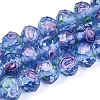Handmade Luminous Lampwork Beads Strands LAMP-N037-01D-1