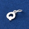 925 Sterling Silver Letter Charms LS-STER-C012-01S-Q-2