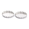 Non-Tarnish 304 Stainless Steel Cabochon Settings STAS-Y001-07B-P-2