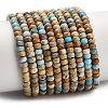 Dyed Natural Imperial Jasper Beads Strands G-P600-A01-01C-1
