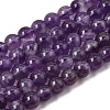 Natural Amethyst Beads Strands X-G-S333-6mm-020-2