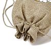 Christmas Printed Burlap Packing Pouches Drawstring Bags ABAG-Q053-02B-10-4