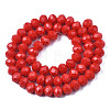 Opaque Solid Color Imitation Jade Glass Beads Strands EGLA-A044-P1mm-D22-3