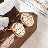 Brass Stud Earrings EJEW-D288-06G-1