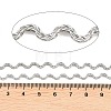 304 Stainless Steel Wavy Link Chains CHS-L034-09P-2
