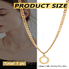1Pc 304 Stainless Steel Letter Pendant Necklaces NJEW-LP0001-33O-G-2