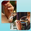 DIY Heart Wine Glass Charms Making Kits DIY-SC0021-51-5