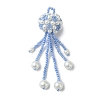 Glass Seed Beads & Glass Pearl Big Pendants PALLOY-MZ01336-03-1