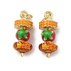 Brass Enamel Pendants KK-H259-11A-G01-1