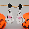 Floating Ghost Acrylic Stud Earrings CF6987-1-1