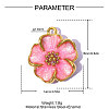 304 Stainless Steel Enamel Pendants STAS-OY015-26G-01-2