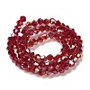 Transparent Electroplate Glass Beads Strands LS-EGLA-A039-T4mm-B27-2