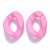 Opaque Spray Painted Acrylic Linking Rings OACR-S036-001B-I01-1