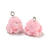 Flocky Acrylic Pendants X-FIND-A044-01F-2