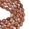 Natural Red Banded Agate Beads Strands G-B178-K01-01-5