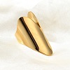 304 Stainless Steel Open Cuff Ring LS-RJEW-Q775-01G-3