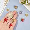12Pcs Star Alloy Lapel Pin Backs for Backpack Clothes JEWB-FH0003-07B-3