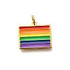 Pride 304 Stainless Steel Enamel Pendants LS-STAS-B079-01G-13-1