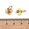 304 Stainless Steel Enamel Pendants SA-CBA49D2-04G-3