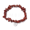 12Pcs 12 Styles Constellations Guardian Gemstone Stretch Bracelets BJEW-JB11147-6