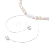 Brass Cross Charm Bracelets BJEW-JB13500-4