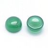 Natural Green Onyx Agate Cabochons G-P393-R05-6mm-2