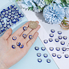 Handmade Polymer Clay Rhinestone European Large Hole Beads with Silver Color Plated Brass Cores FPDL-PA0001-02C-3
