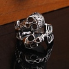 Steam Punk Style 316L Surgical Stainless Steel Skull Finger Rings SKUL-PW0005-07D-3