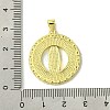 Real 18K Gold Plated Brass Micro Pave Cubic Zirconia Pendants KK-H472-14G-05-3