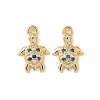 Brass Micro Pave Cubic Zirconia Charms X1-KK-C099-01K-G-1