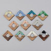 Resin & Walnut Wood Pendants RESI-S389-024A-1