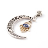 Tibetan Style Alloy European Dangle Charms PALLOY-JF00711-9