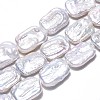 1 Strand Natural Baroque Pearl Keshi Pearl Beads Strands PEAR-SC0001-48-4