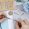 24Pcs Brass Clip Ends With Lobster Claw Clasps KK-CL0001-04-3