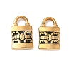 304 Stainless Steel Enamel Pendants STAS-I346-37G-1