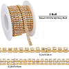 Golden Iron Rhinestone Strass Chains CH-WH0009-04G-01-2