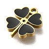 304 Stainless Steel Four Leaf Clover Charms STAS-Q348-14G-01A-2