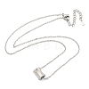 Ion Plating(IP) 304 Stainless Steel Pendants Necklace for Women NJEW-A027-05P-2