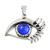 304 Stainless Steel Rhinestone Pendants STAS-A130-03AS-1
