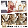 1Pc Arch Shape Resin & Velvet Photo Frame Necklace Display Stands NDIS-NB0001-11-5