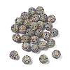 Sparkle Glass Rhinestone Round Beads OACR-S048-01E-2