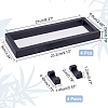 4Pcs Polyethylene(PE) 3D Floating Frame Display Holder CON-CA0001-018-2