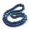 Electroplated Natural Lava Rock Beads Strands G-A251-A01-01J-2