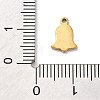304 Stainless Steel Charms STAS-R003-01G-07-3