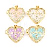 Brass Locket Pendants KK-D232-05G-1