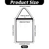 Erasable PVC Hanging Price Tags with Rope CDIS-WH0021-069D-01-2