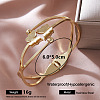 304 Stainless Steel Hinged Cuff Bangles for Women RK5153-4-1