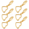 6Pcs Brass Hook Buttons AJEW-SC0003-20-1