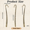 12Pcs Alloy Hair Sticks MRMJ-SC0001-66A-2